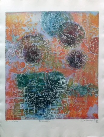 Etching And Aquatint Hasegawa - Floraison