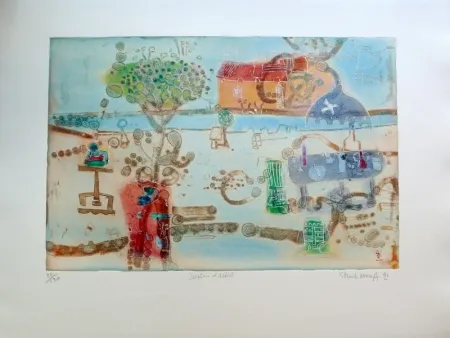 Etching Hasegawa - Jardin d’artiste 