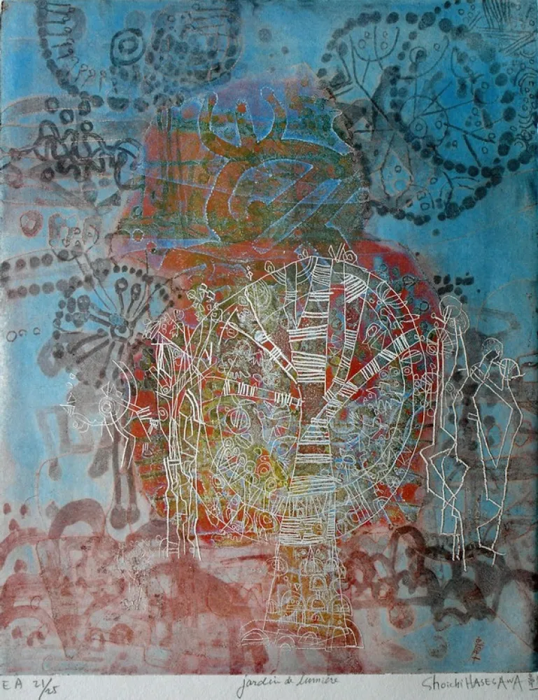 Etching Hasegawa - Jardin de Lumière 