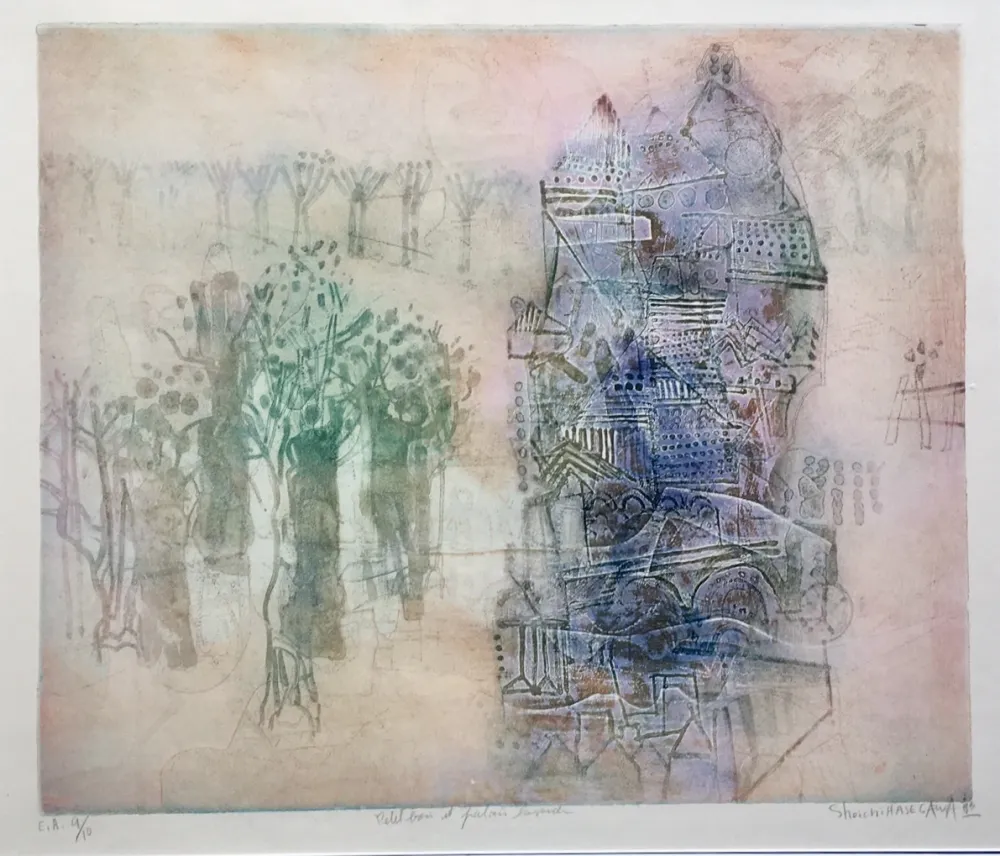 Etching Hasegawa - Petit bois et palais lavande 