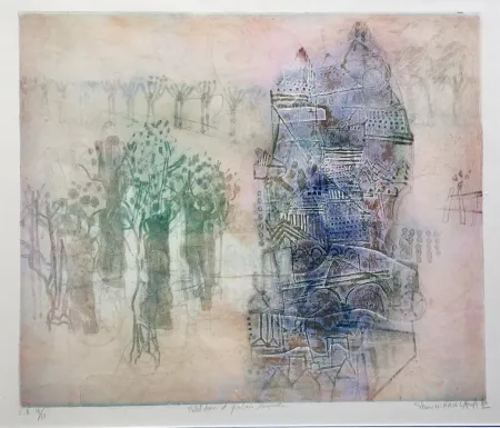 Etching Hasegawa - Petit bois et palais lavande 