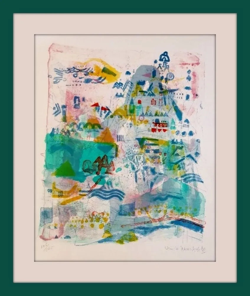 Lithograph Hasegawa - Saint-Nazaire