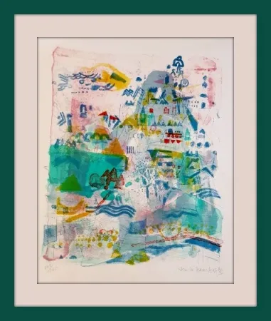 Lithograph Hasegawa - Saint-Nazaire