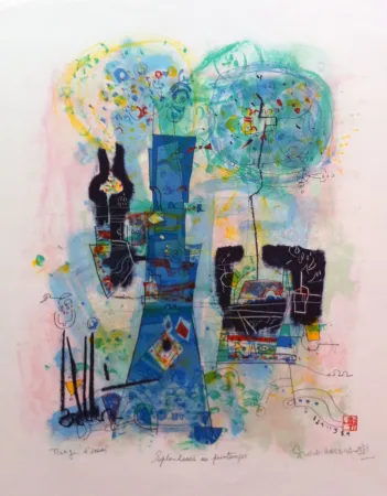 Lithograph Hasegawa - Splendeurs du printemps 