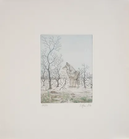 Engraving Hauck - Loup - Wolf