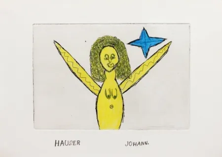 Etching Hauser - Engel (Angel)