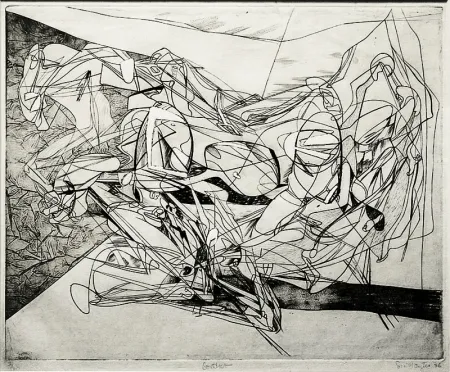 Etching Hayter - Combat