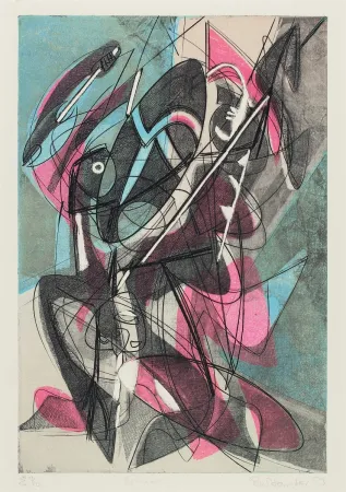 Etching Hayter - Combat (Fight)