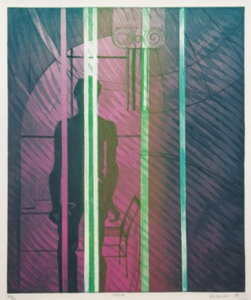 Engraving Hayter - Figure