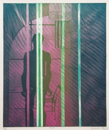 Engraving Hayter - Figure