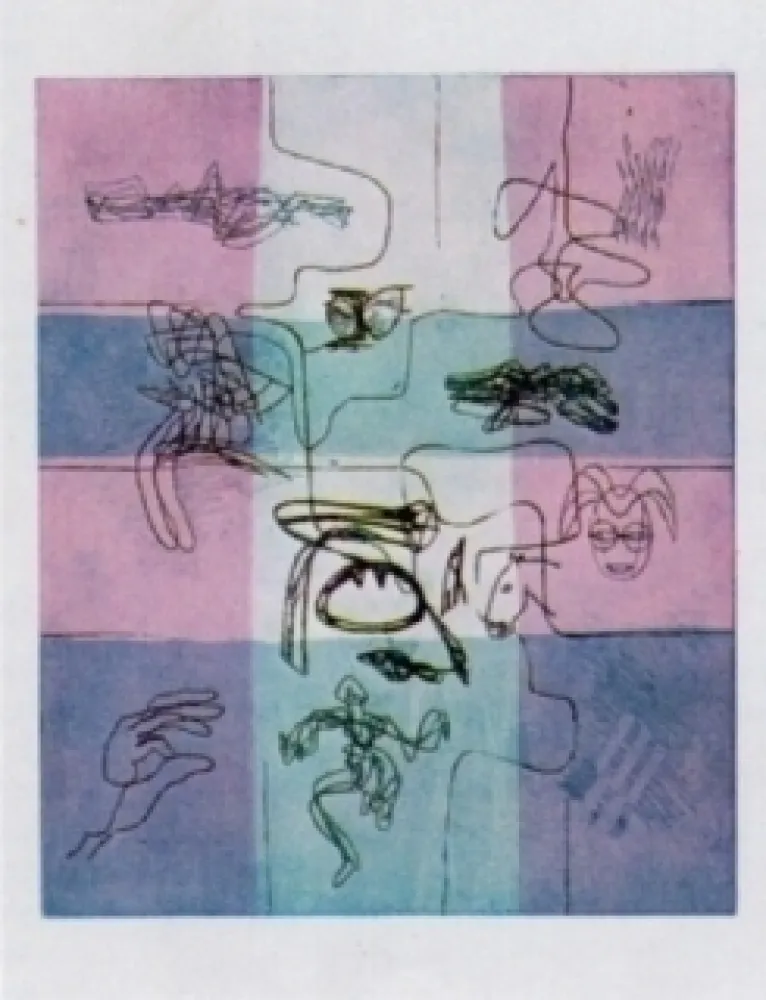 Etching And Aquatint Hayter - Hommage à Penrose