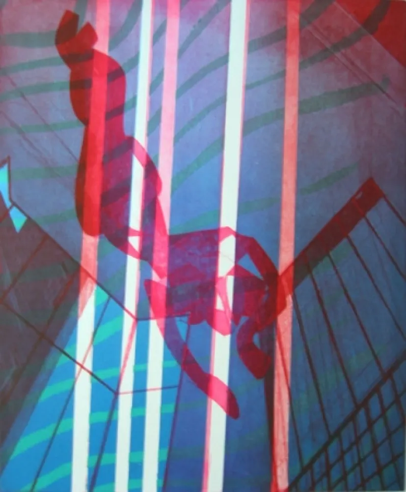 Etching Hayter - Indoor swimmer