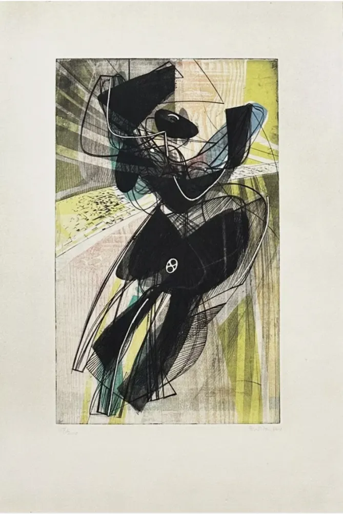 Etching Hayter - La danse du soleil