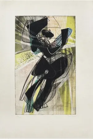 Etching Hayter - La danse du soleil