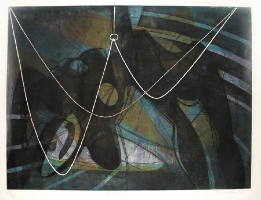 Etching Hayter - La noyée