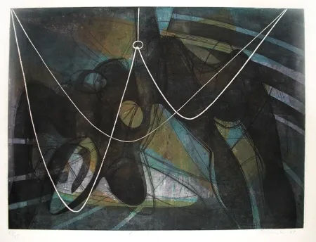 Etching Hayter - La noyée