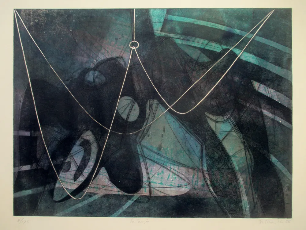 Etching And Aquatint Hayter - La noyée