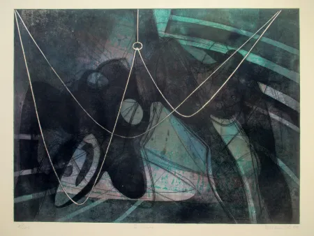 Etching And Aquatint Hayter - La noyée