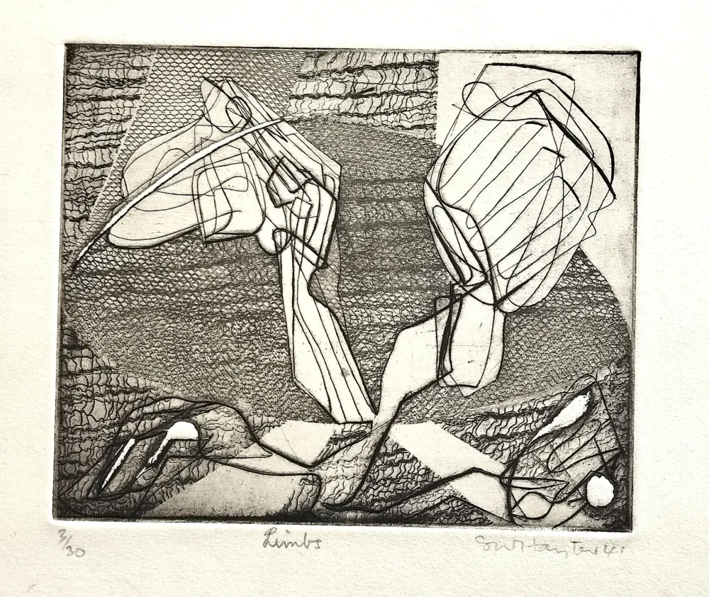 Engraving Hayter - Limbs
