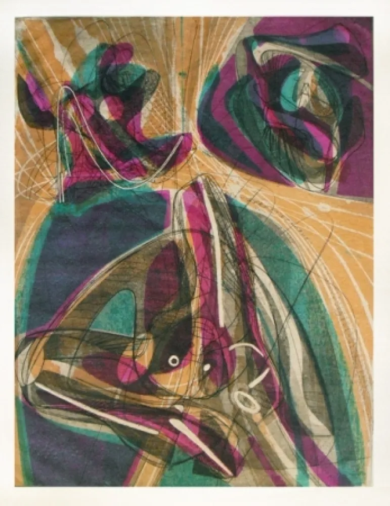 Etching Hayter - Night and day