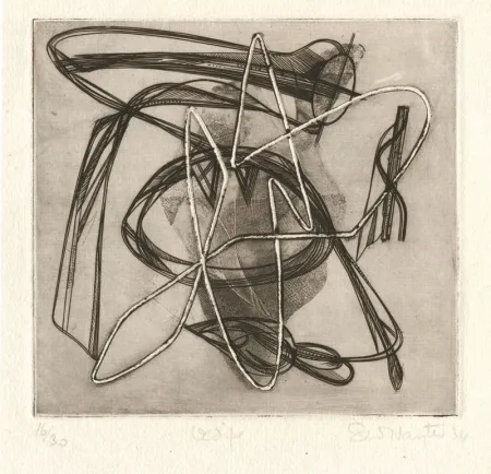 Engraving Hayter - Oedipe (Oedipus)