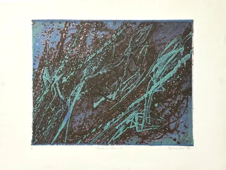 Etching Hayter - Poissons volants