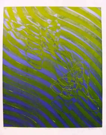 Engraving Hayter - The Fall