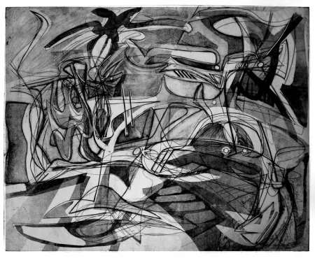 Etching Hayter - Tropique du cancer