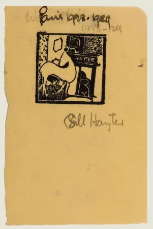 Woodcut Hayter - Untitled (Horse and Nude)