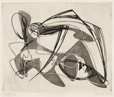 Engraving Hayter - Viol de Lucrece