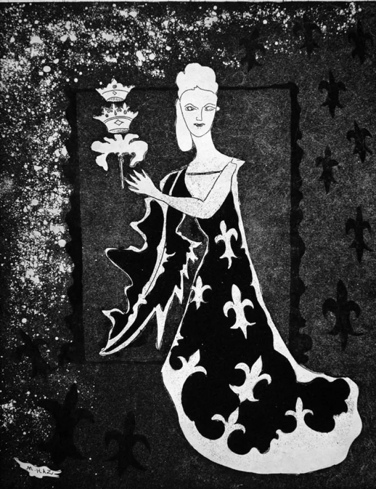 Engraving Haz - La duchessa di Guermantes