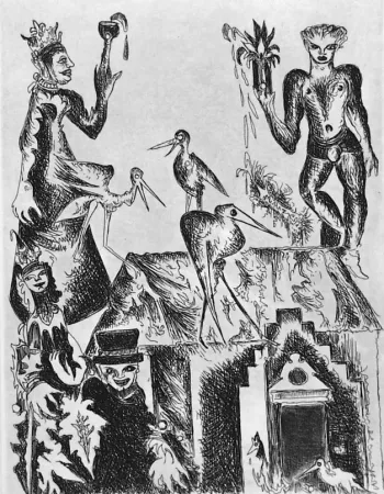 Engraving Haz - Le cicogne