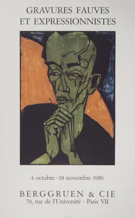 Illustrated Book Heckel - Expressionisme, Portrait d'Homme