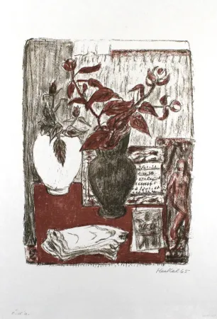 Lithograph Heckel - Stilleben