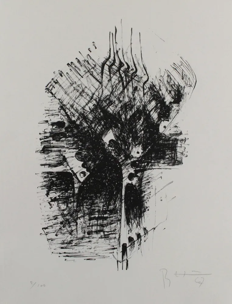 Lithograph Heiliger - Komposition III