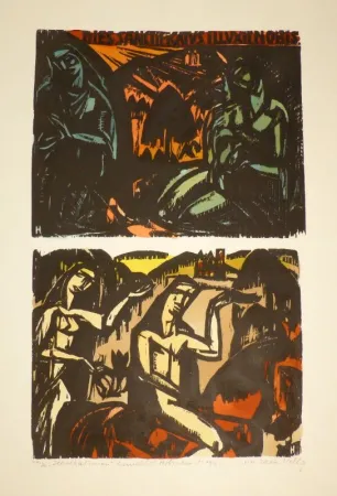 Woodcut Helbig - „DIES SANCTIFICATVS ILLUXIT NOBIS