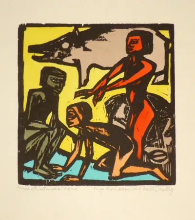 Woodcut Helbig - Spielende