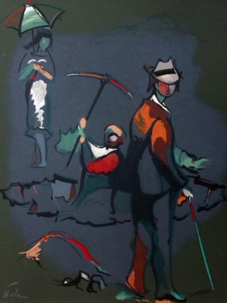 Lithograph Helion - Sans titre