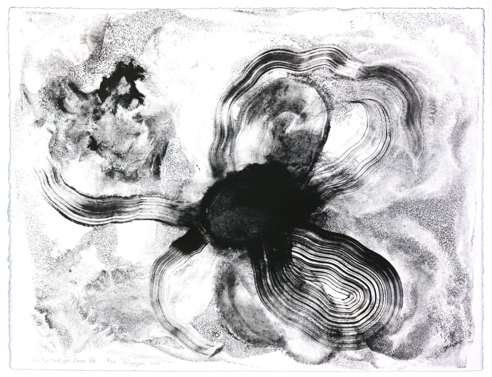 Lithograph Henin - Auportrait en carpe XIII