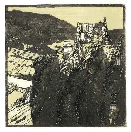 Woodcut Henneberg - Dürnstein