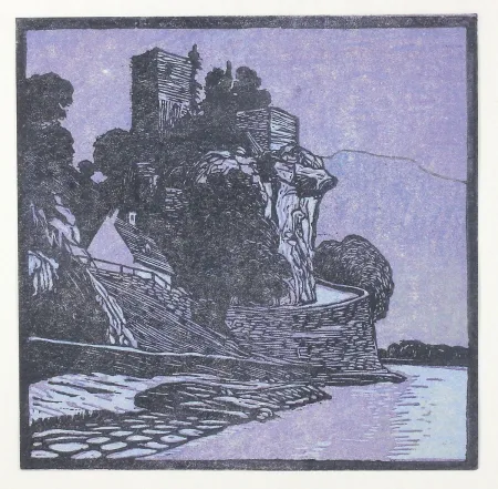 Woodcut Henneberg - Werfenstein