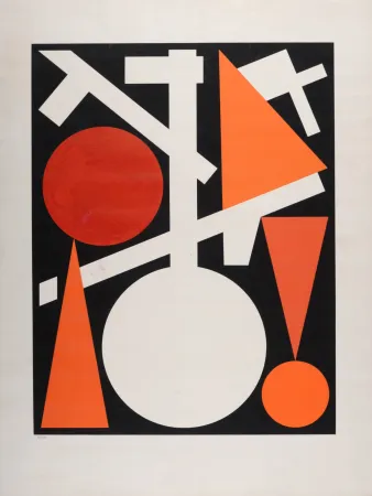 Screenprint Herbin - Abstract Composition, 1959