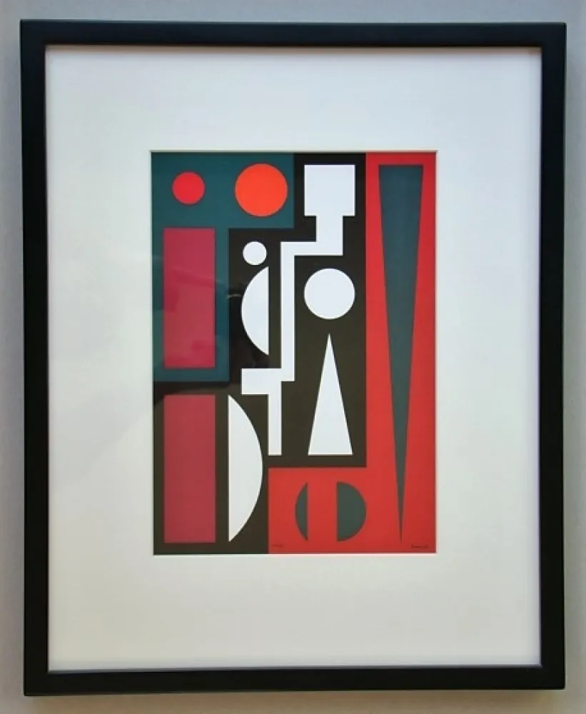 Screenprint Herbin - Cinq, 1954
