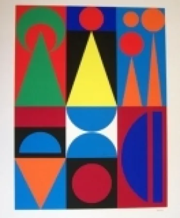 Screenprint Herbin - Composition