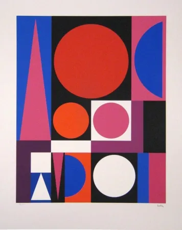 Screenprint Herbin - Composition