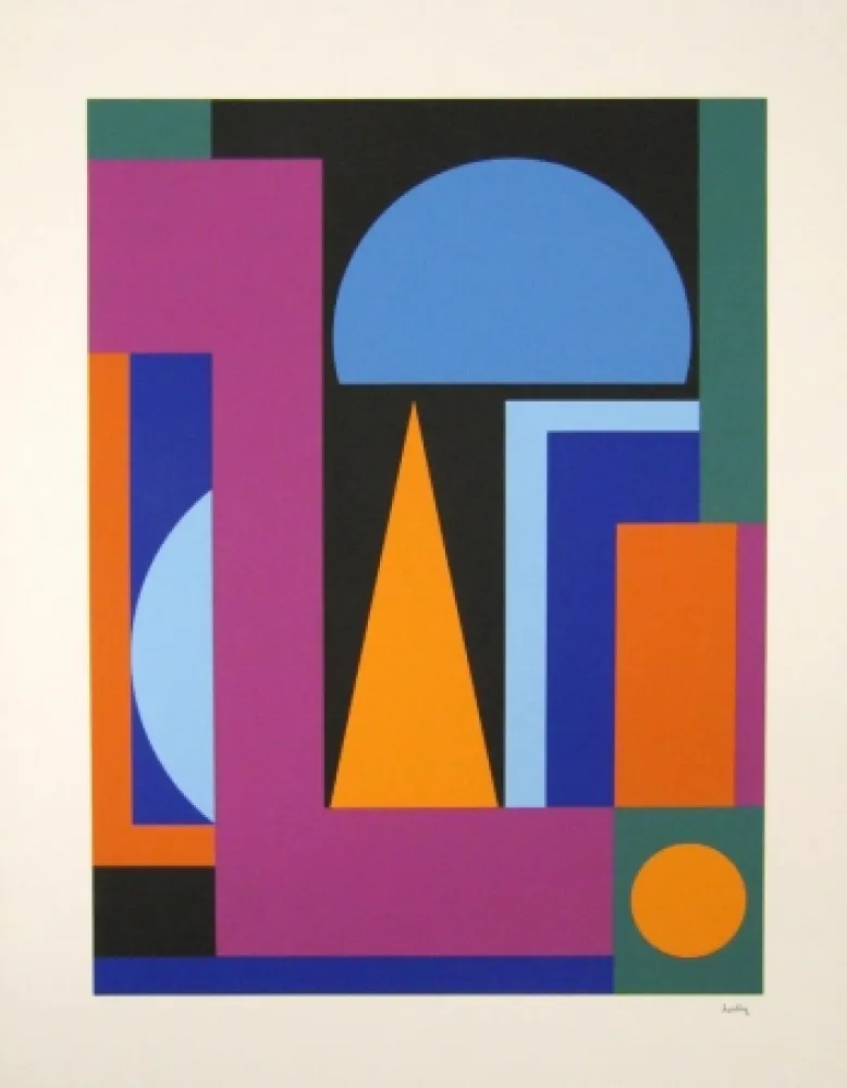 Screenprint Herbin - Composition