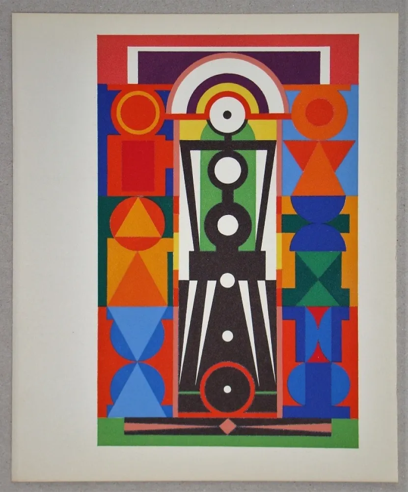 Screenprint Herbin - Composition Christ