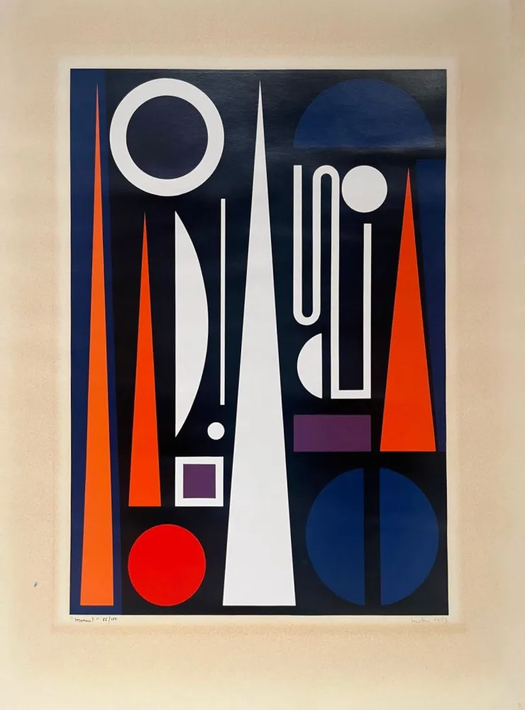 Screenprint Herbin - Minuit 