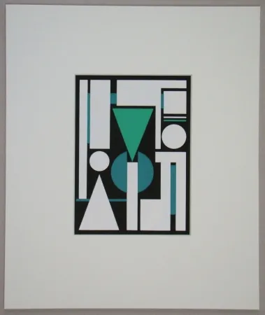 Screenprint Herbin - Non, 1951