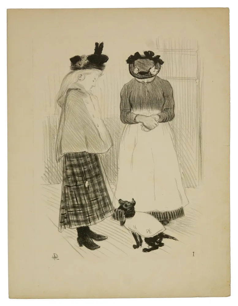 Lithograph Hermann-Paul - 1. Distractions permises